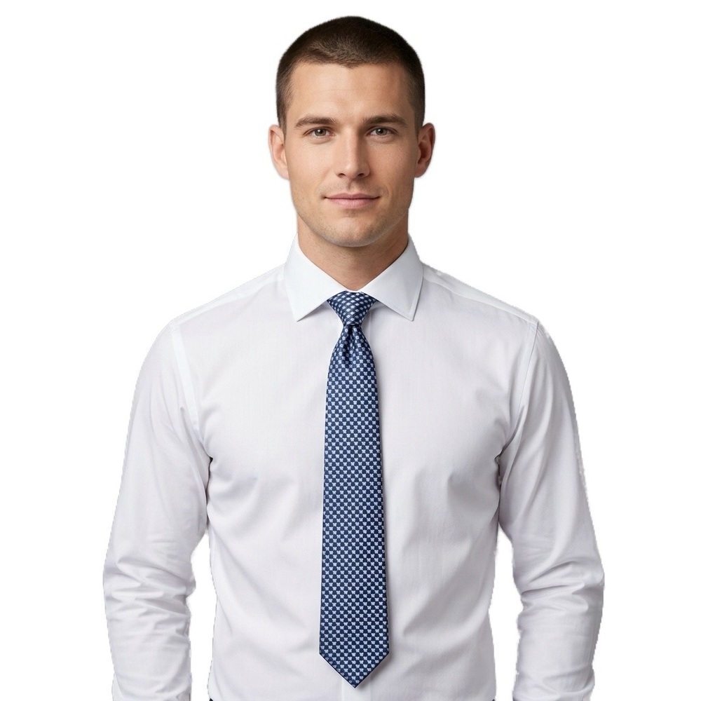 Michael Kors Men’s 100% Blue Silk Tie